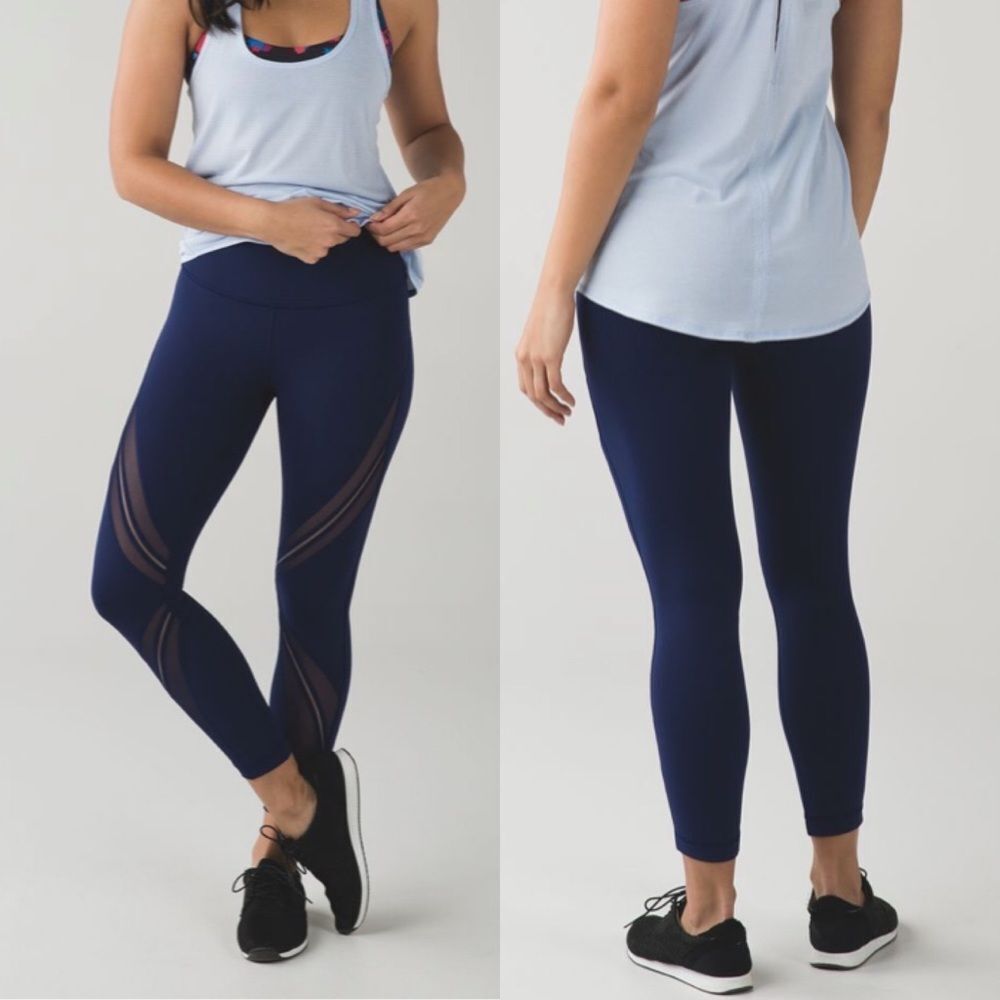Lululemon High Times Pant *Metta Hero Blue Size 8